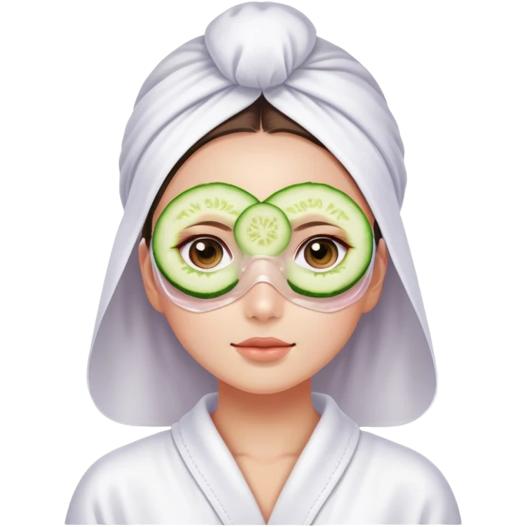 Pink cucumber spa girl emoji