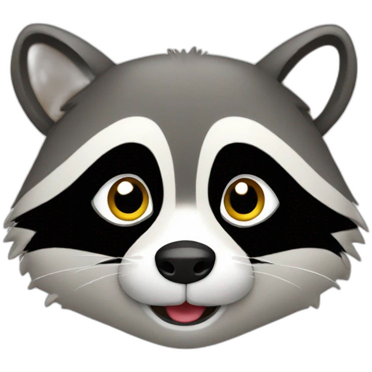cute raccoon  emoji