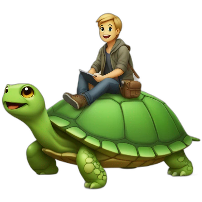 Chat sur une tortue et sur un dromadaire emoji
