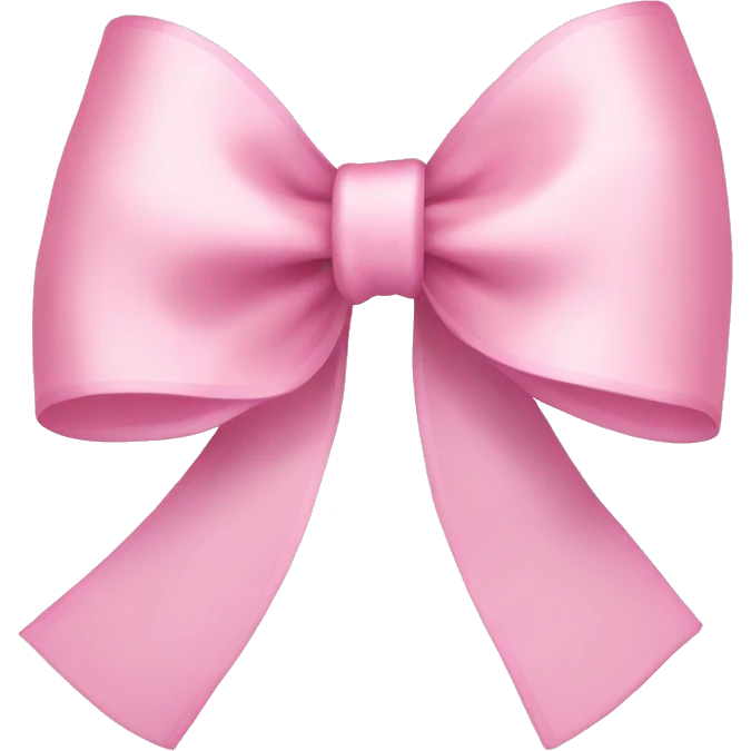 light pink ribbon bow emoji