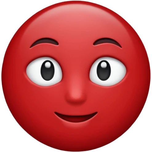 Dark red emoji
