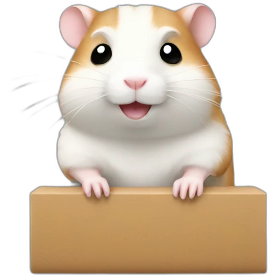 hamster work emoji