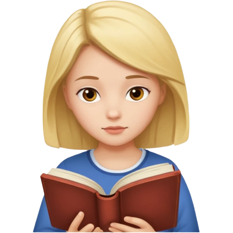 Девушка с книгой   emoji