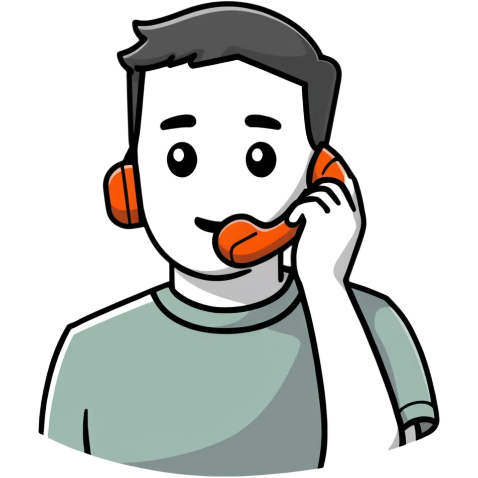 person talking on a phone call emoji