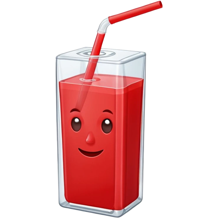juice box RED emoji