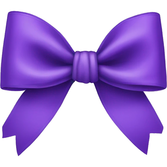 purple bow emoji