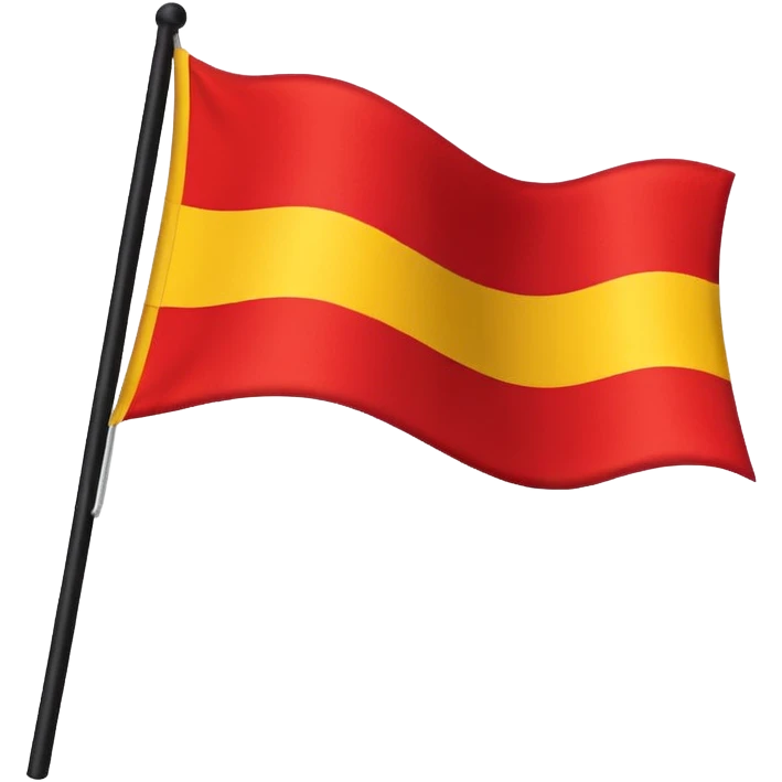 Bandera con colores, rojo, amarillo y negro emoji