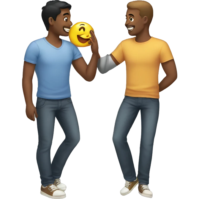 Gay man and his friend emoji