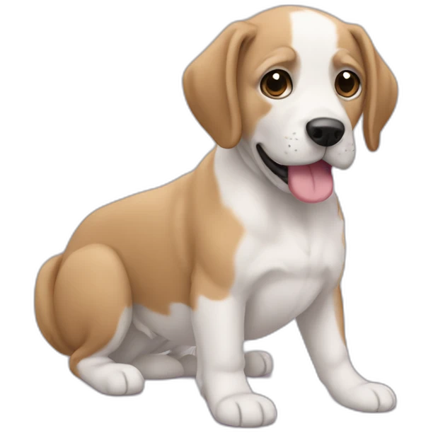 Samoieda cachorro emoji