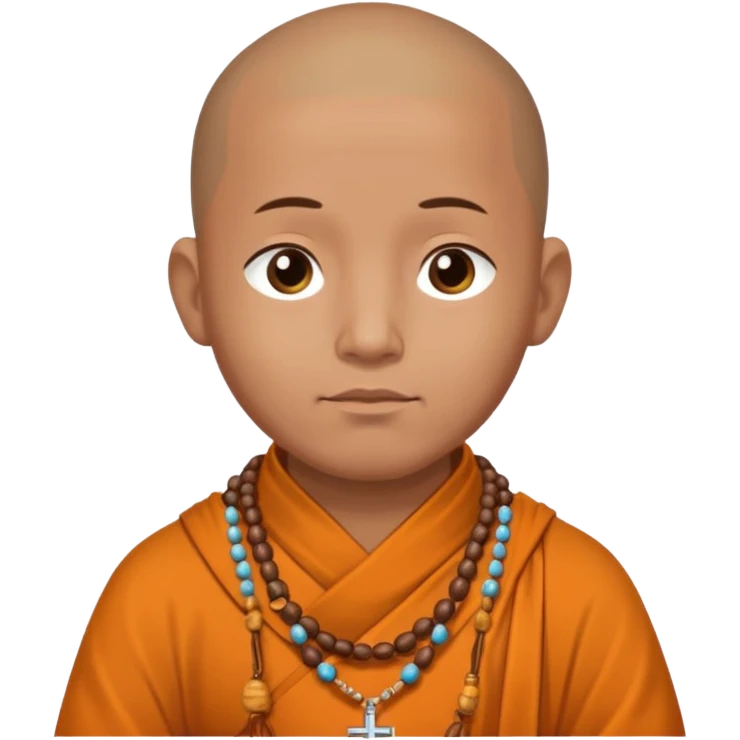  prayer beads monk emoji