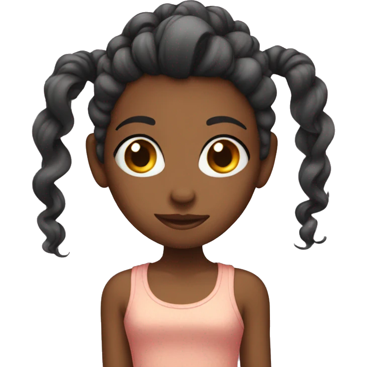 girl play her hair emoji