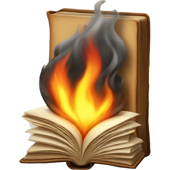 book with fire emoji