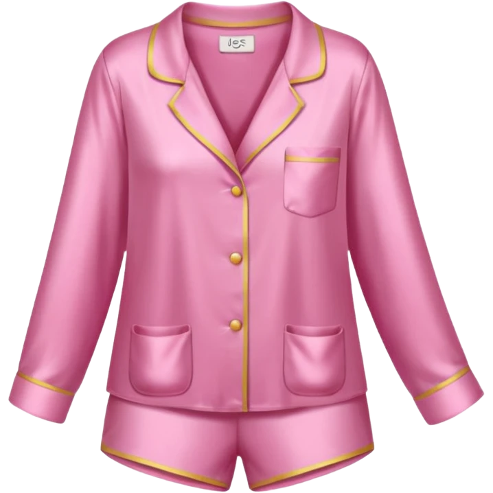 Silky pink pajamas emoji