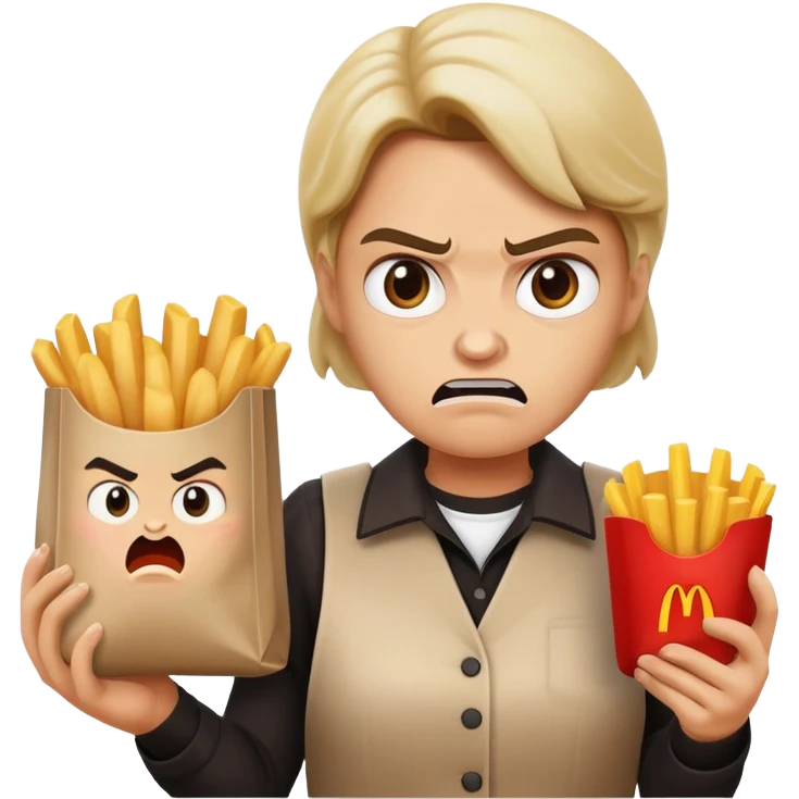 creami ciciogame89  che minacia una casiera del mc donald per avere cibo gratis emoji