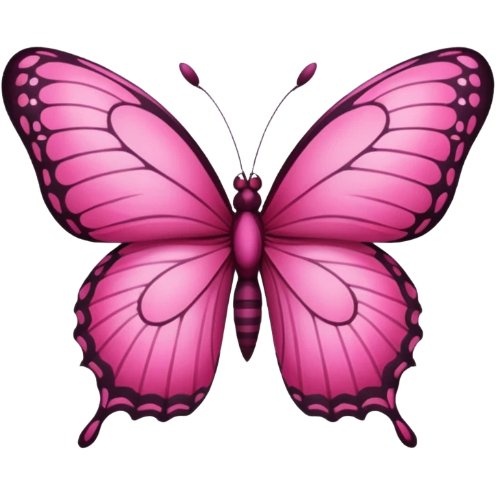 Dark pink butterfly emoji