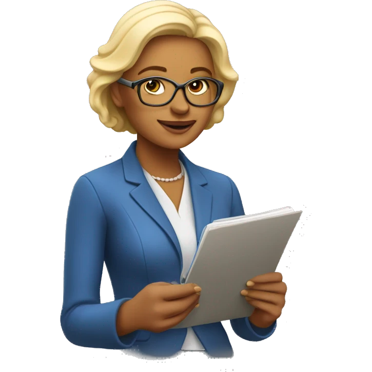Warm , honest, beautiful and charming lady who counsel , coach and taking notes to help others emoji