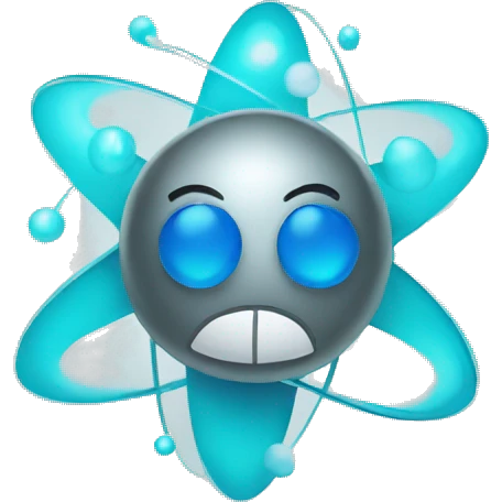 happy nuclear atom emoji