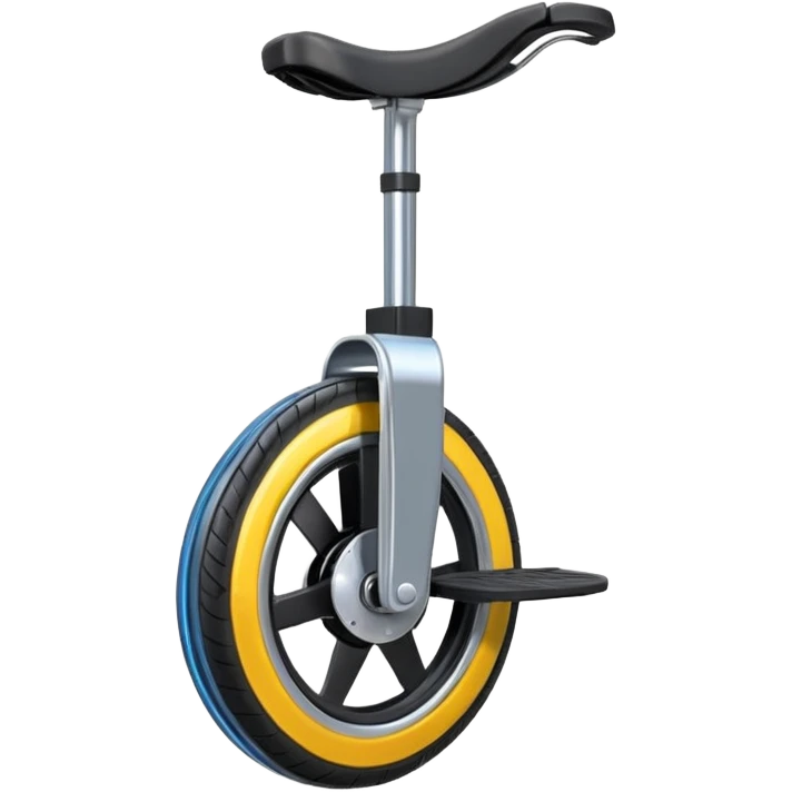 an emoji of an ELECTRIC unicycle in a format 128 pixel by 128 pixels emoji