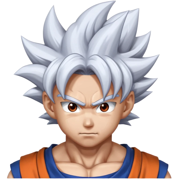 Goku ultrainstinto con el pelo blanco emoji