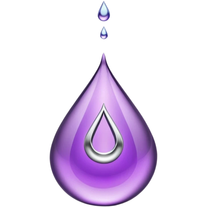 luxury purple pouch with metallic silver details and droplet symbol, VELOVITA RESERVE antioxidant wellness shot, modern elegant design emoji