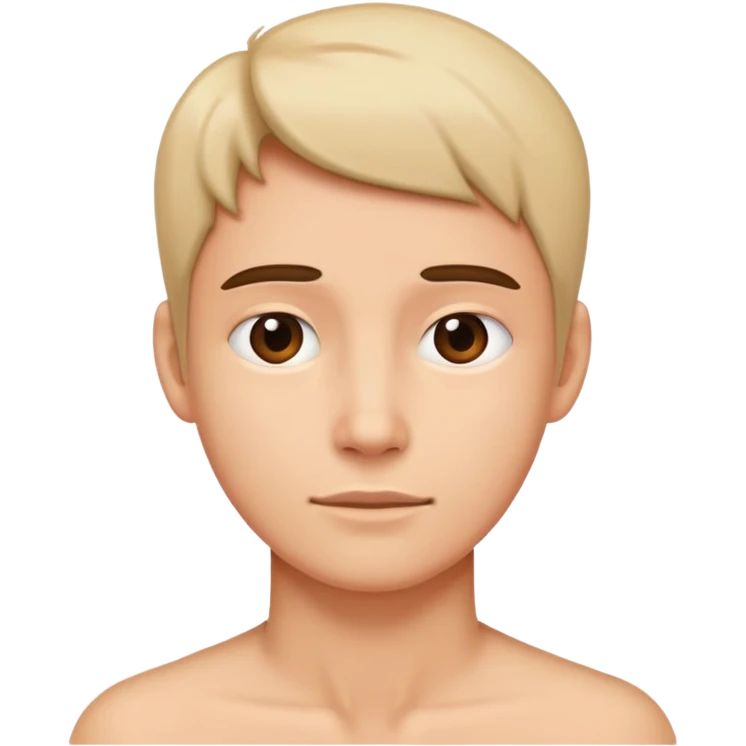 person with a subtle lump under the skin on the neck emoji