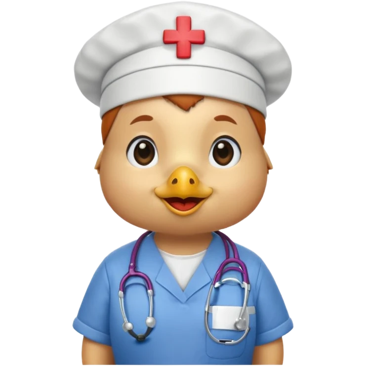 small chicken nurse emoji