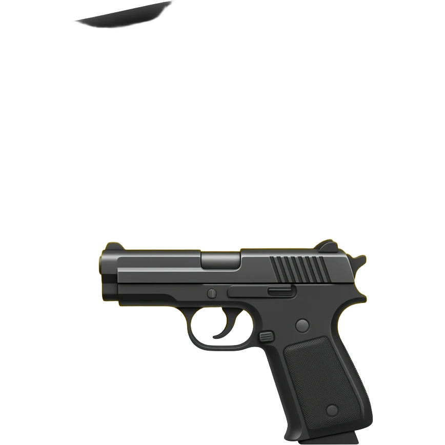 Big Germany flag with a realistic gun on the right side emoji