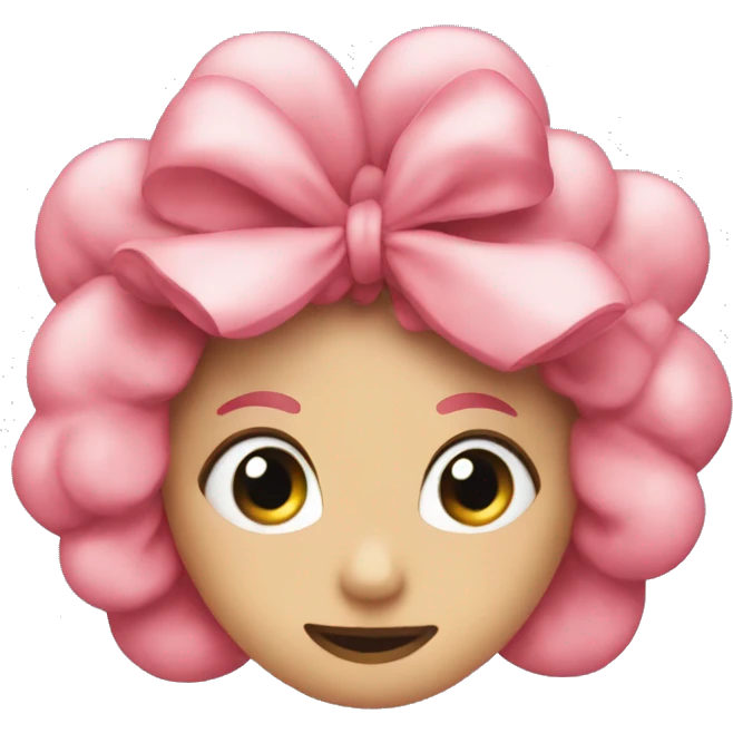 Noeud rose  emoji