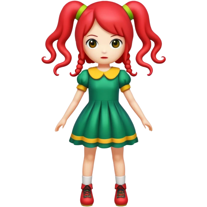 Squid Game giant doll from Red Light Green Light game emoji