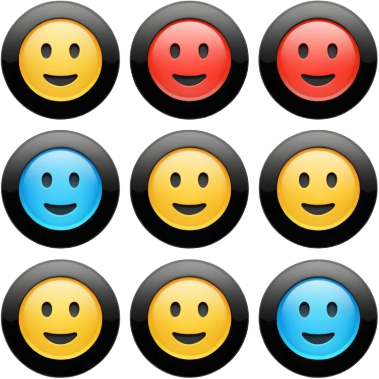 Play buttons black emoji