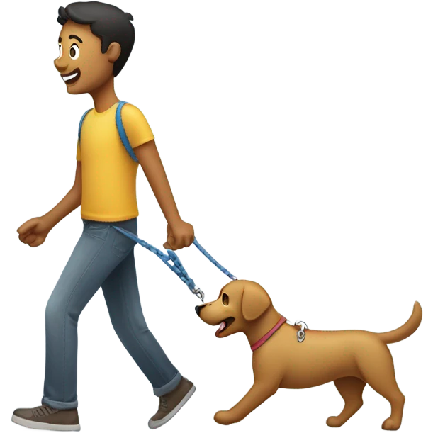 dog walking emoji