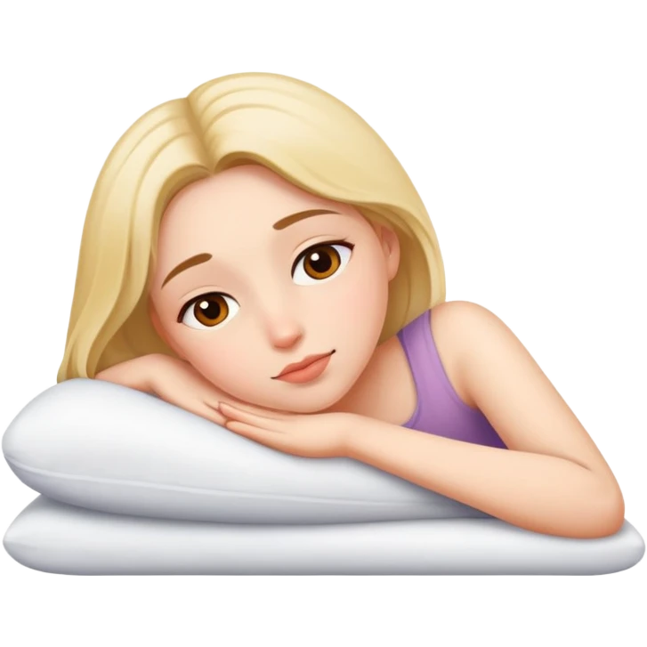 girl resting  emoji