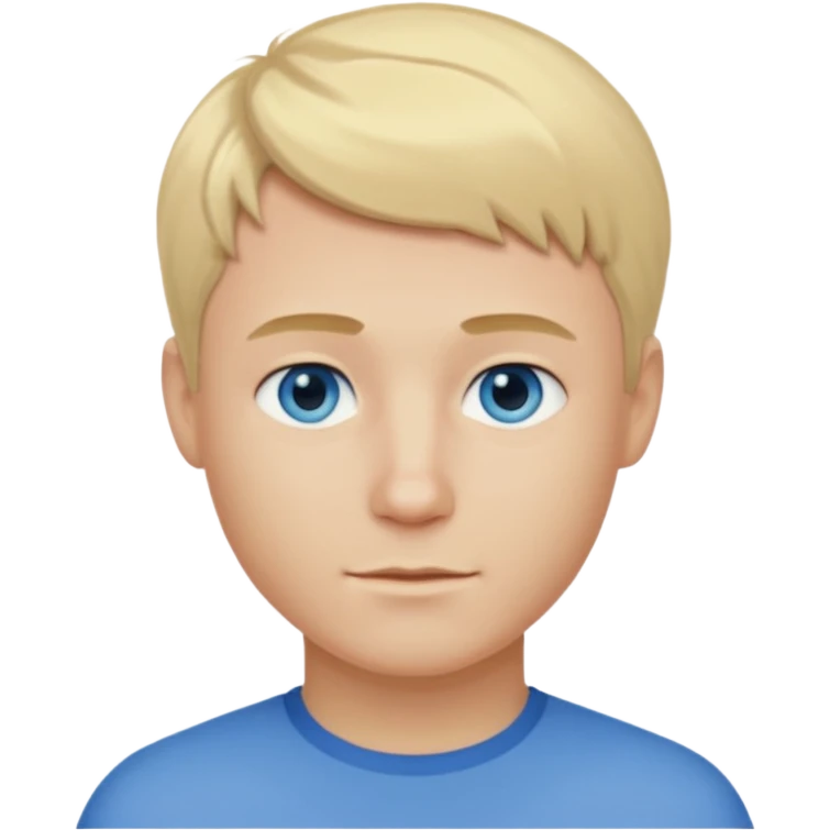 real human male short blond hair blue eyes 5ft 9 140lbs Italian emoji