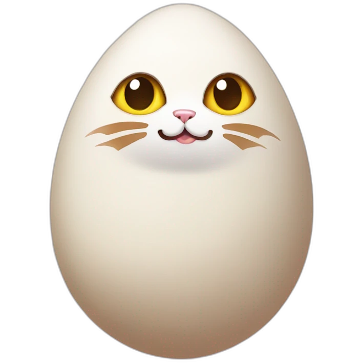 Cat egg emoji