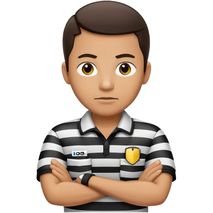 referee with crossed arms up emoji
