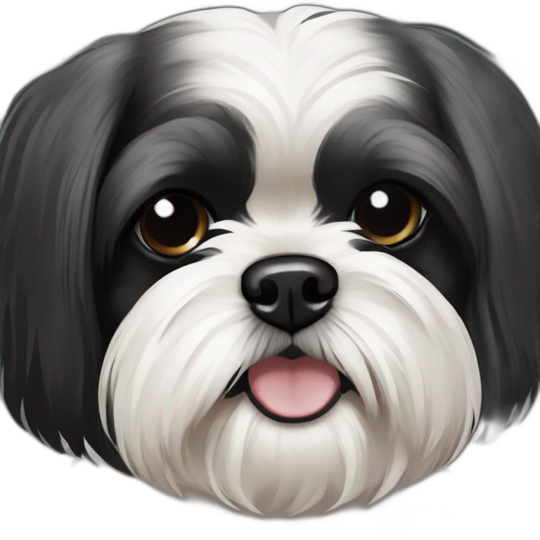Chien shih  tzu noir  emoji