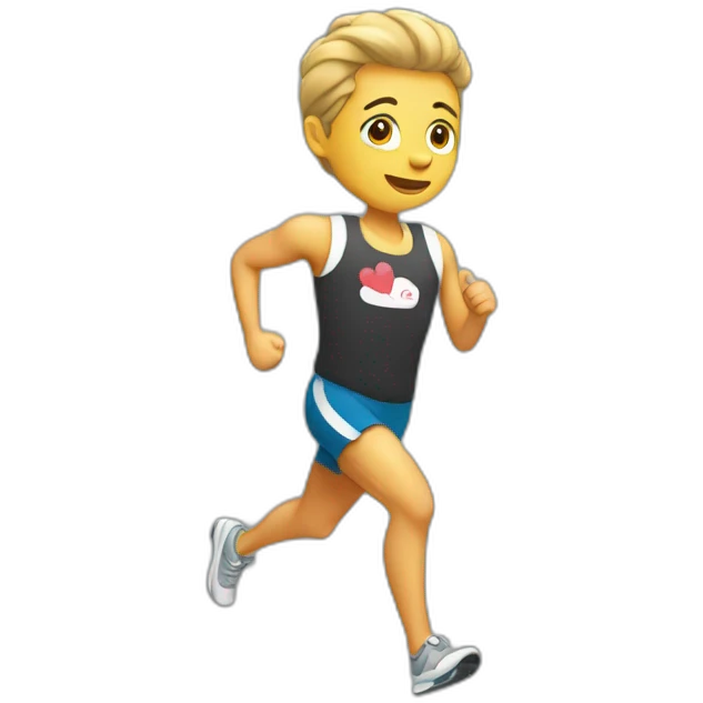 I love running emoji