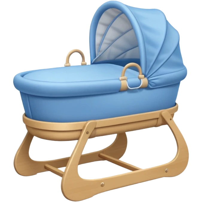 blue baby bassinet emoji