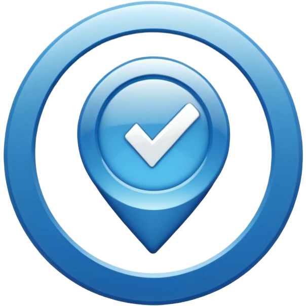 Creates a high-resolution image of the blue Meta (Facebook and Instagram) certification badge, with a white checkmark inside a blue circle, on a transparent background. The style should be simple emoji