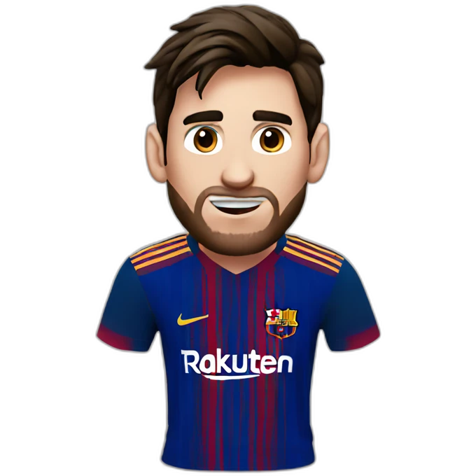 Leonel Messi face emoji