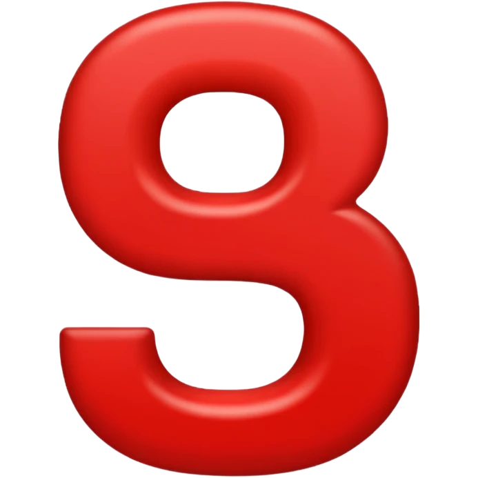 I want an image of these, numbers "999" written in red colour  emoji