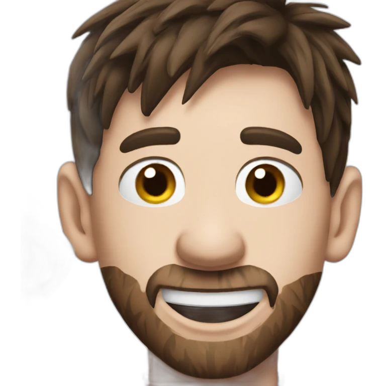 Messi celebrating world cup emoji
