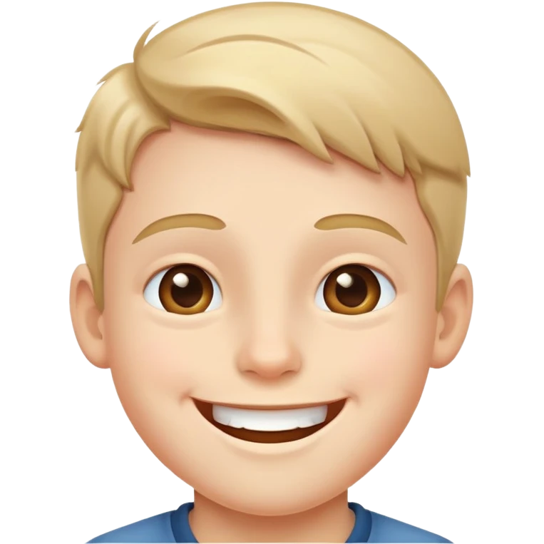 happy young boy smiling emoji