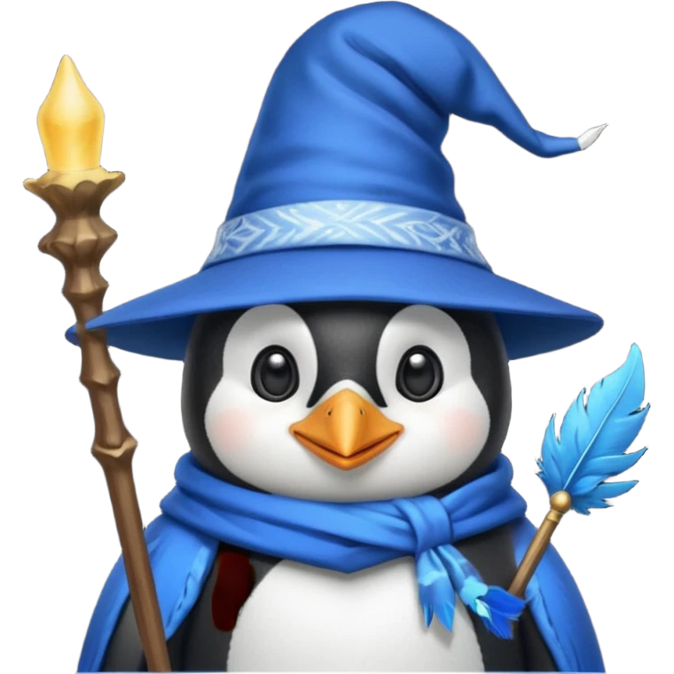 Penguin Wizard emoji