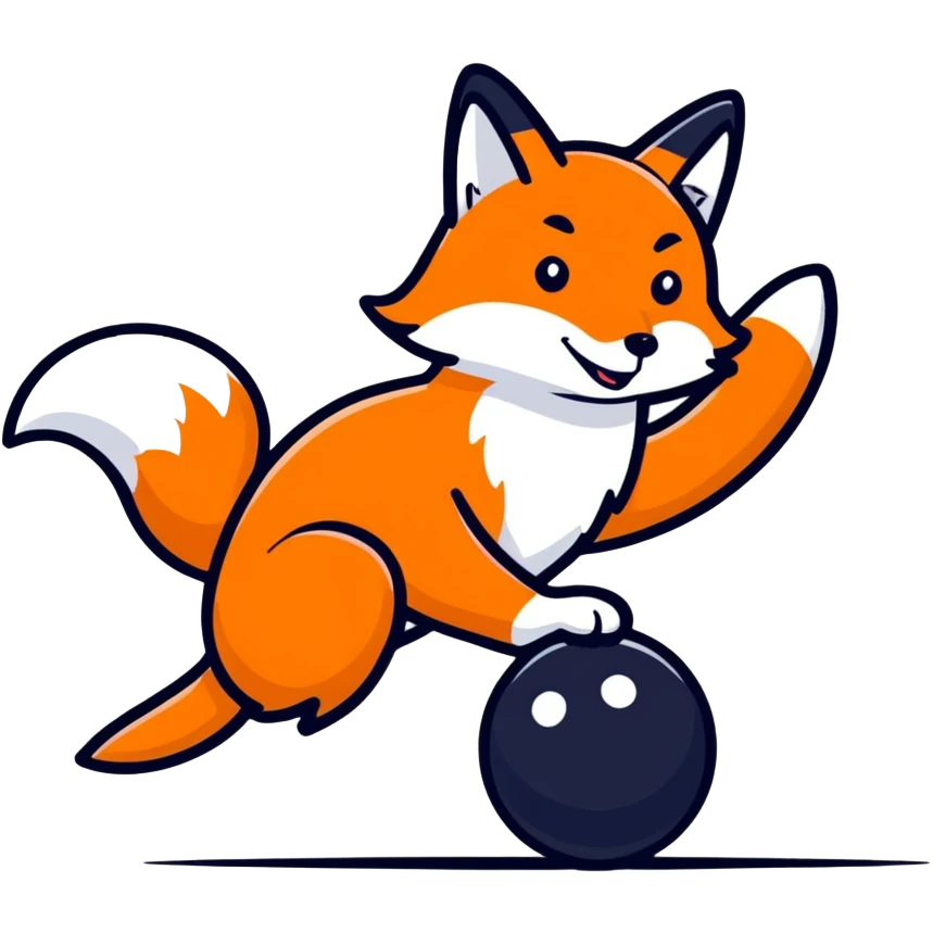 Fox bowling  emoji