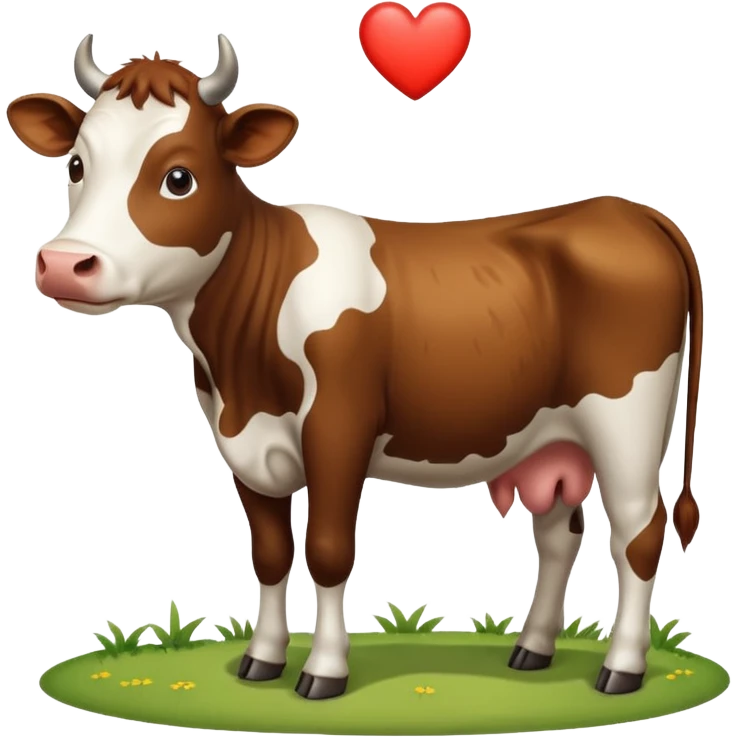 vaca con corazon para copiar y pegar en chat emoji