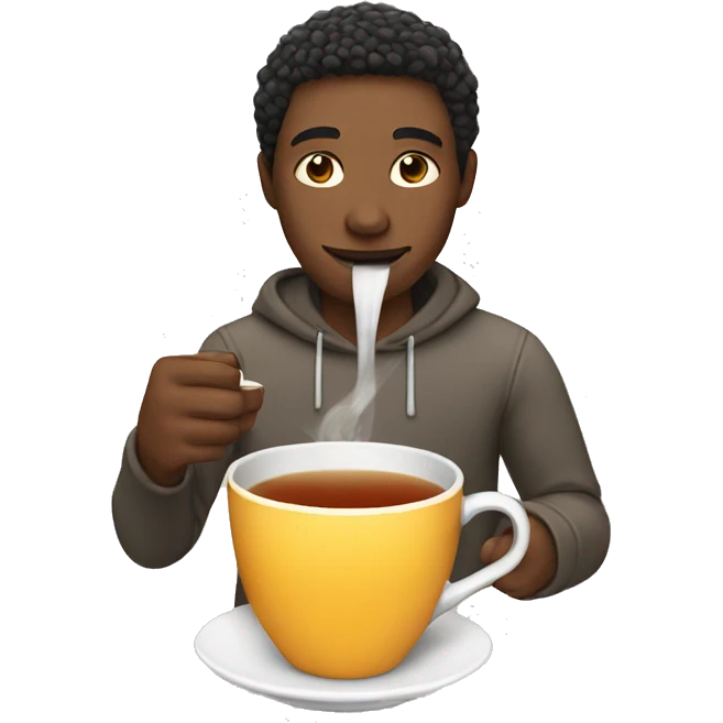 Person drinking tea emoji