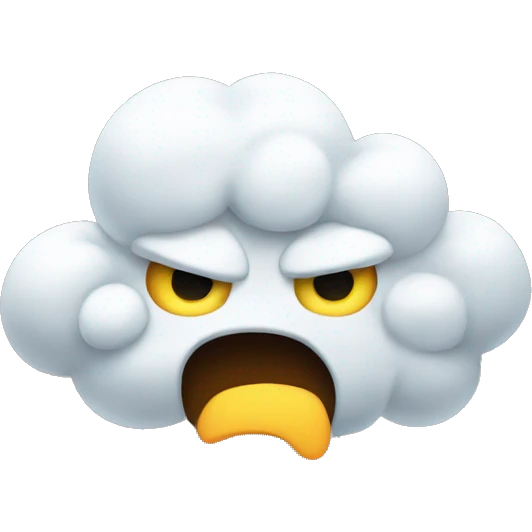 angry cloud emoji