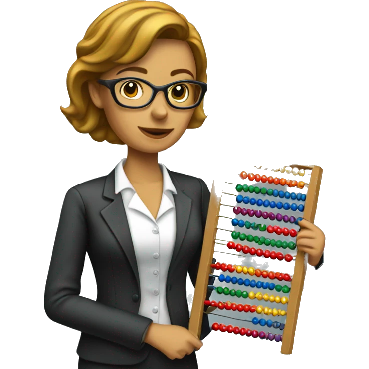 Lady accountant with abacus emoji