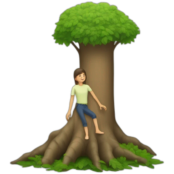 people with tree leg emoji